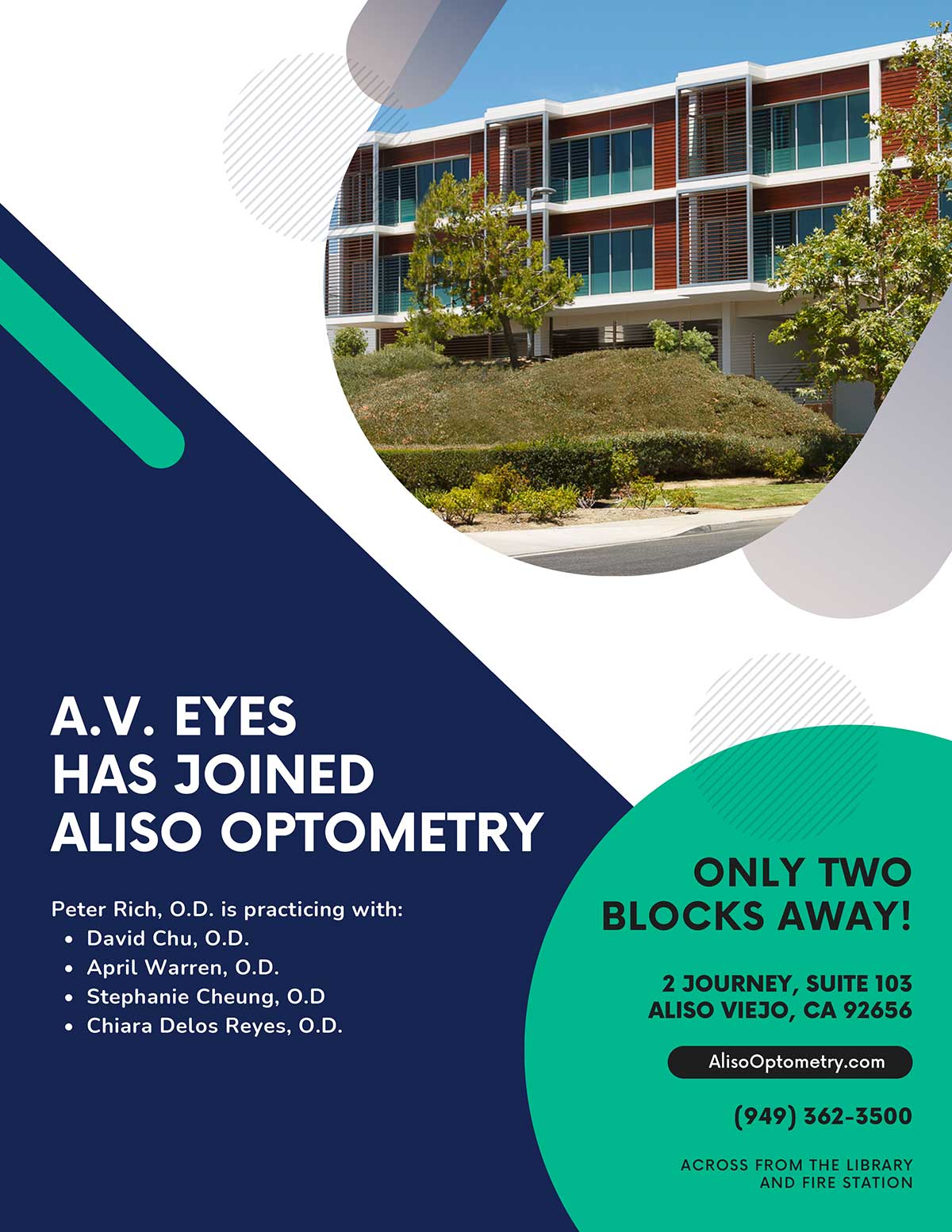 A.V. Eyes Will Be Joining Aliso Optometry